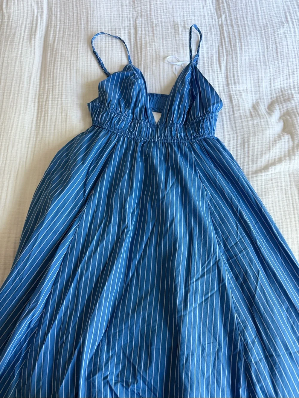 Wilfred Encourage Poplin Dress - BLUE STRIPE - Picture 2 of 7